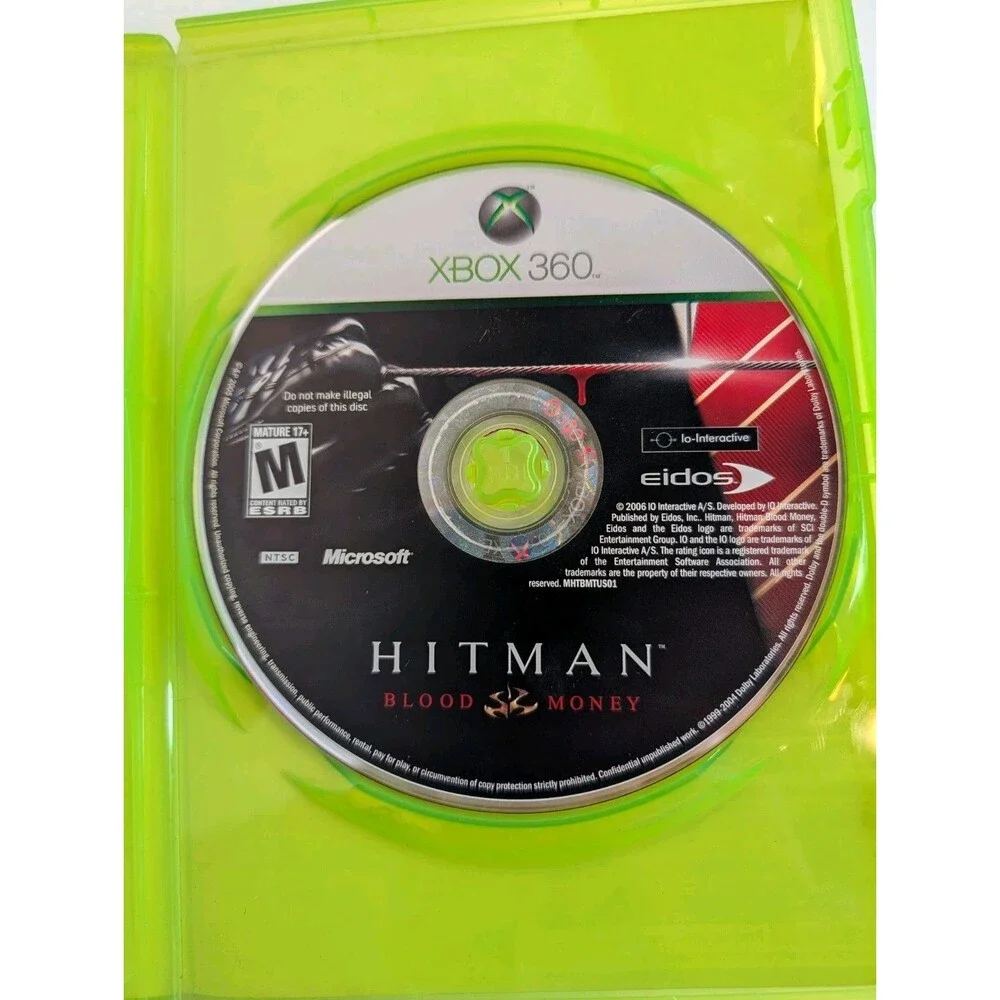 Hitman Blood Money Microsoft Xbox 360 CIB Complete w/ Manual Eidos IO 2006